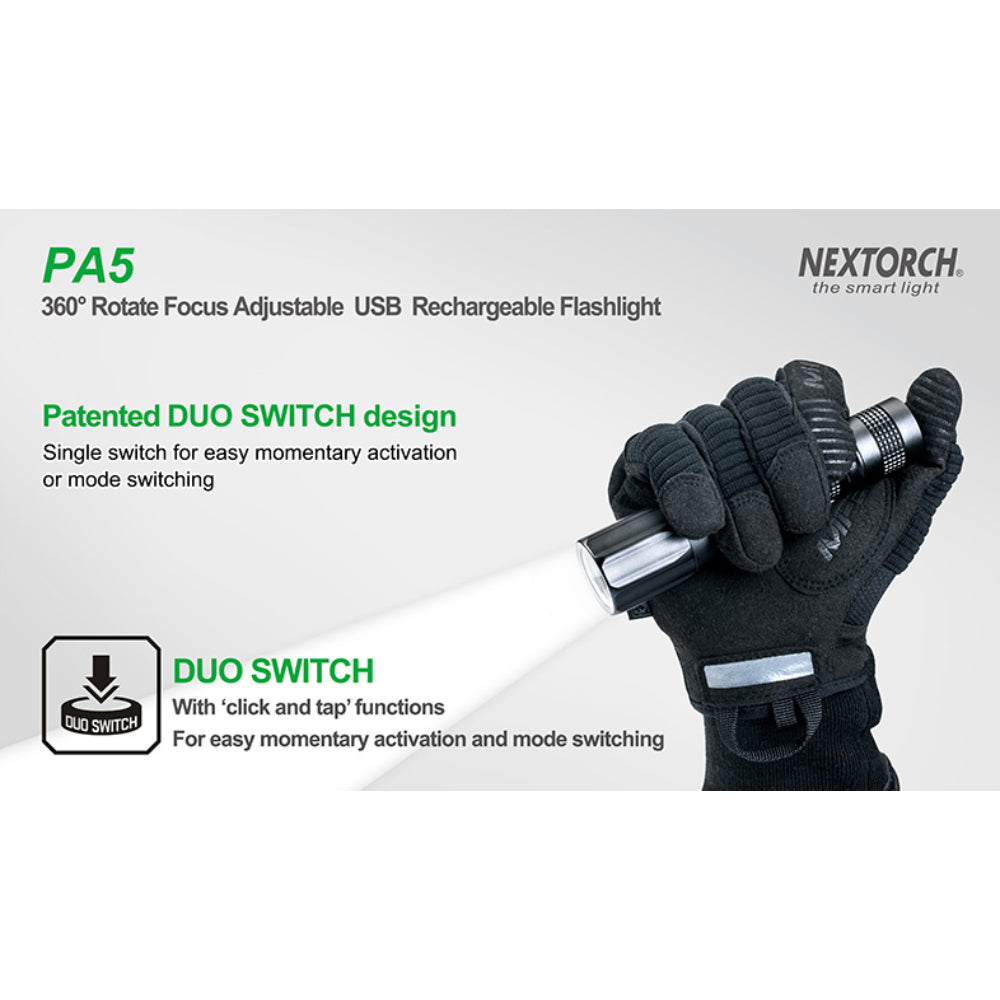NEXTORCH | PA5 Rechargeable Focussing LED Torch