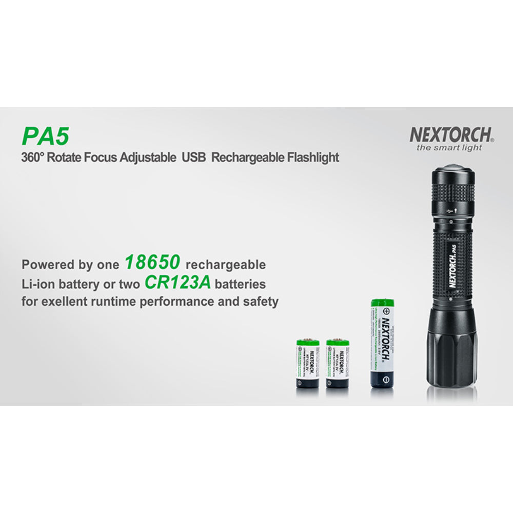 NEXTORCH | PA5 Rechargeable Focussing LED Torch