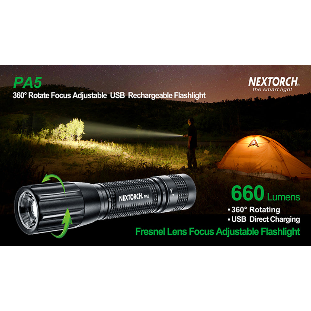 NEXTORCH | PA5 Rechargeable Focussing LED Torch