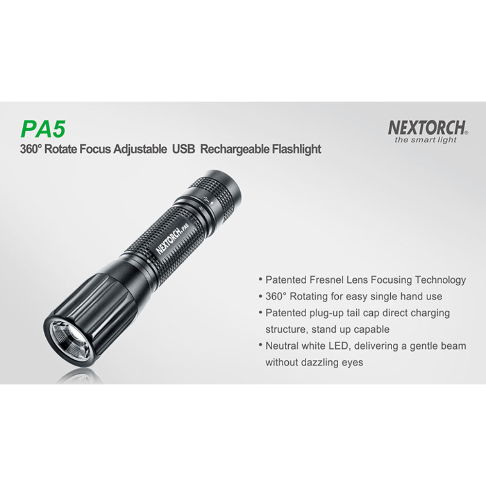NEXTORCH | PA5 Rechargeable Focussing LED Torch