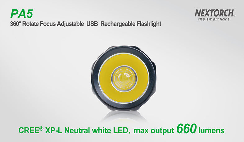 NEXTORCH | PA5 Rechargeable Focussing LED Torch
