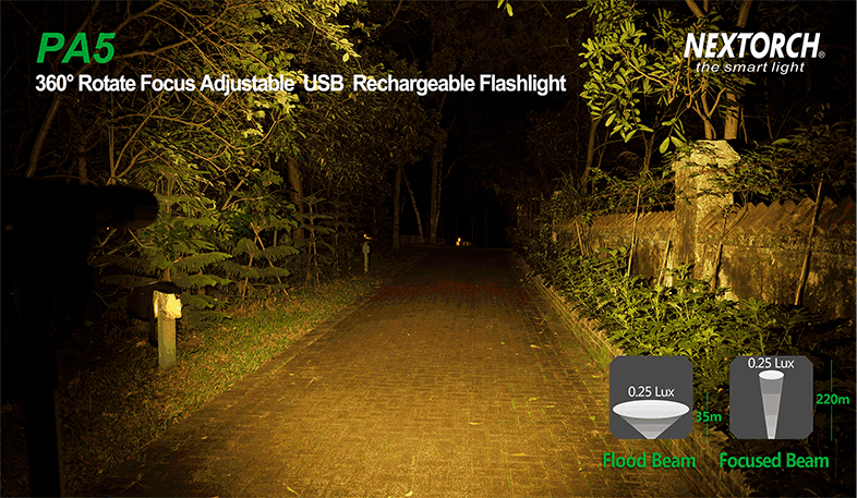 NEXTORCH | PA5 Rechargeable Focussing LED Torch