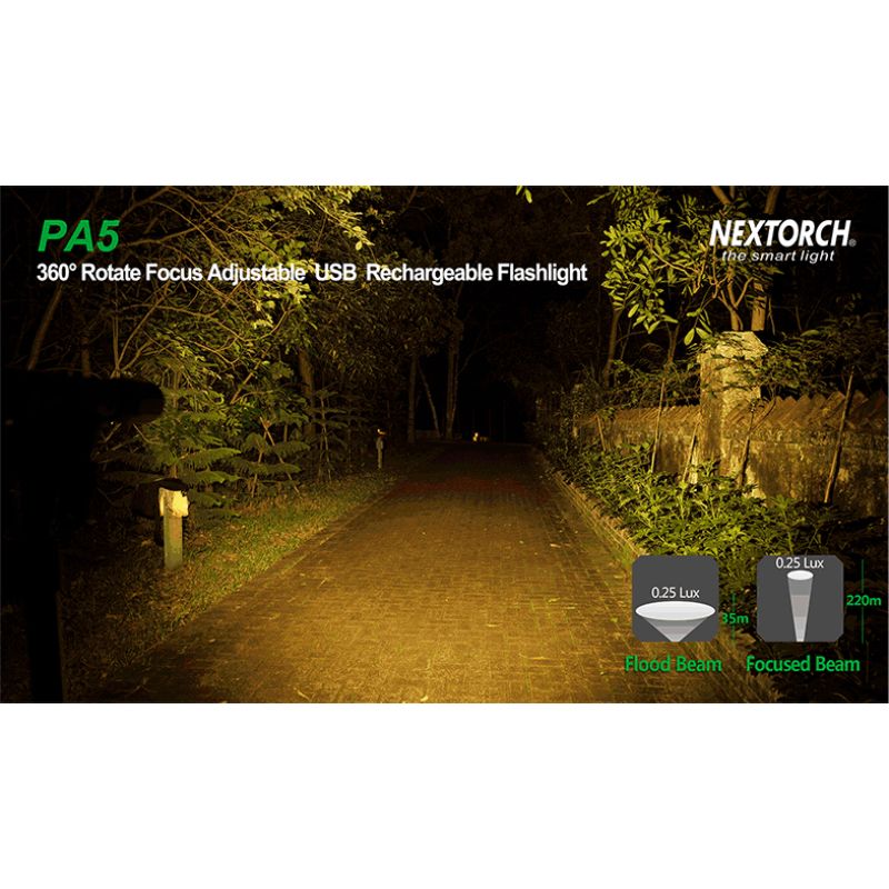 NEXTORCH | PA5 Rechargeable Focussing LED Torch