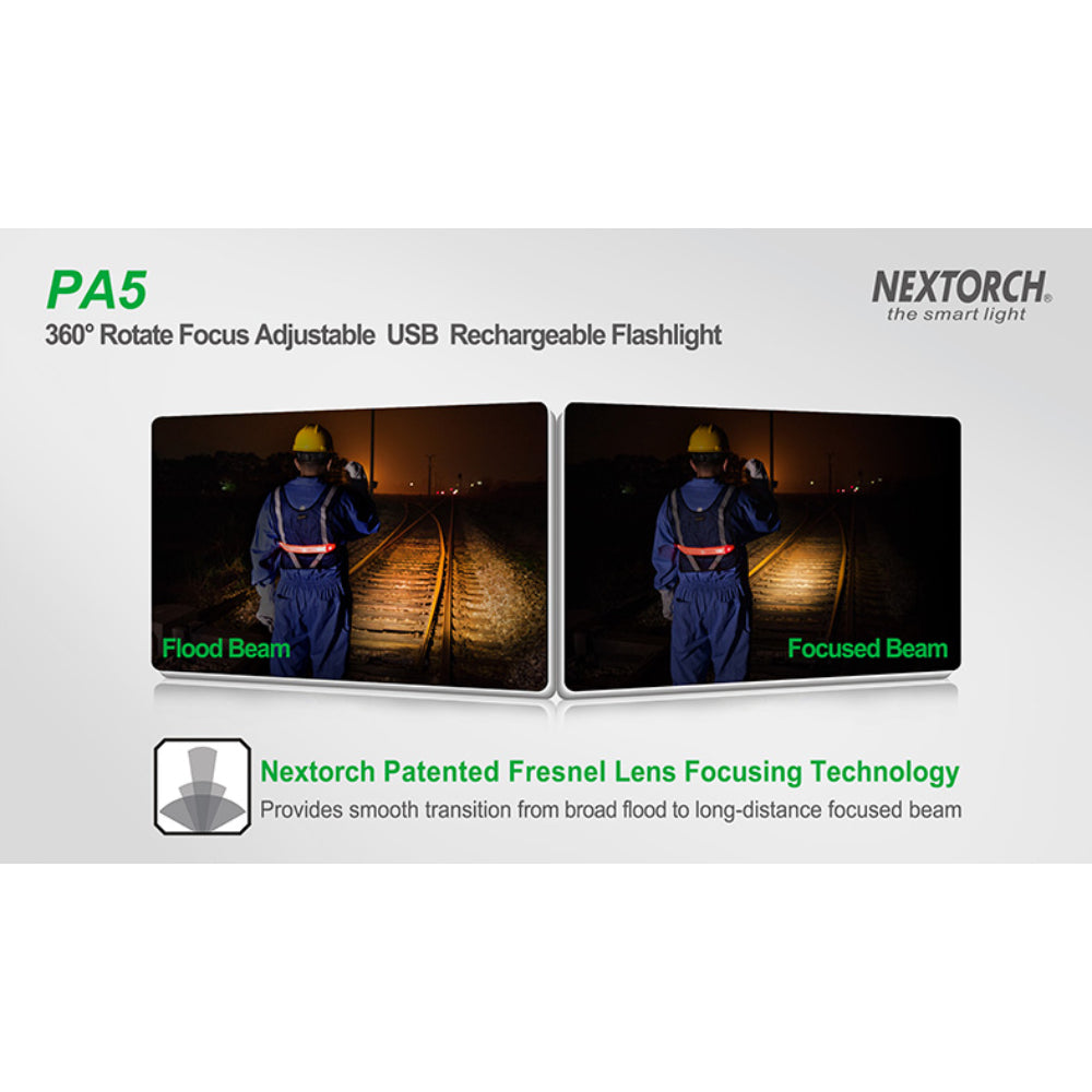 NEXTORCH | PA5 Rechargeable Focussing LED Torch