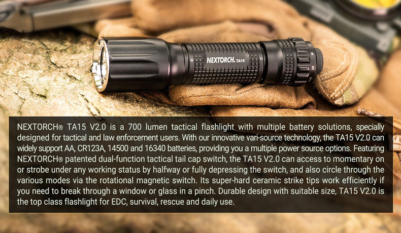 Nextorch TA15 | 700 Lumen Tactical Flashlight