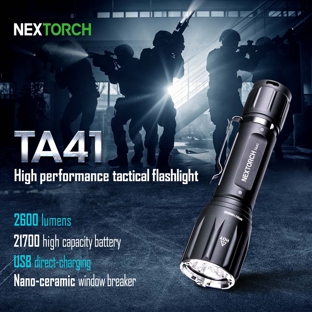 Nextorch TA41 | 2600 Lumen Tactical Flashlight