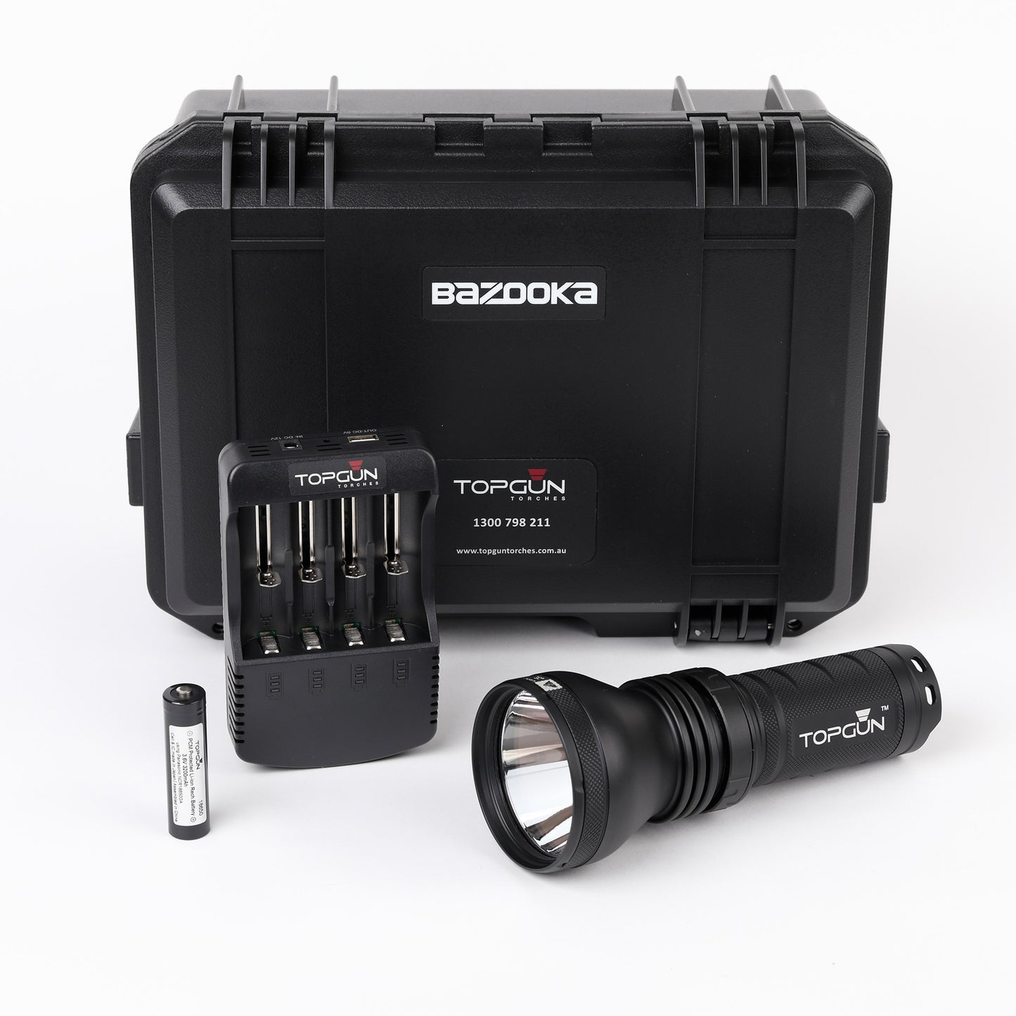 Top Gun Bazooka Camping Torch- 1400 metre beam distance
