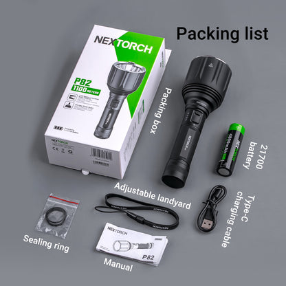 NEXTORCH P82 | Ultra Long-Range Flashlight