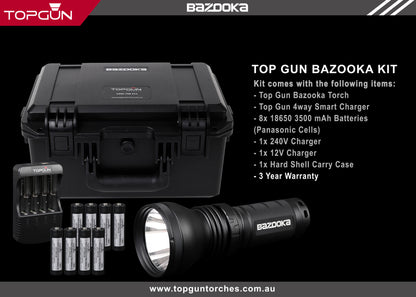 Top Gun Bazooka Camping Torch- 1400 metre beam distance