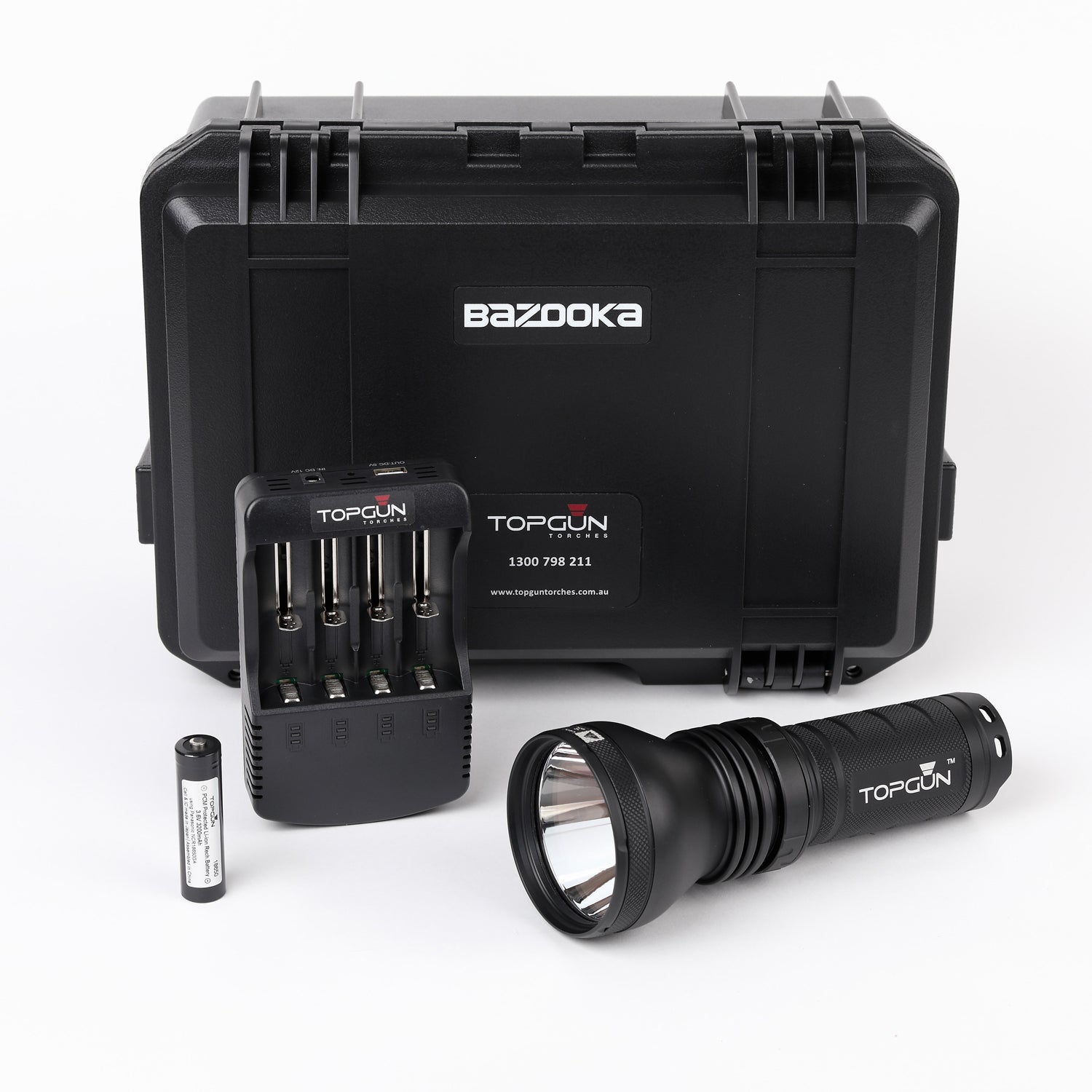 Top Gun Bazooka Camping Torch- 1400 metre beam distance