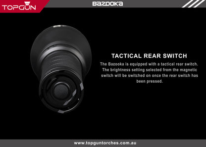 Top Gun Bazooka Camping Torch- 1400 metre beam distance